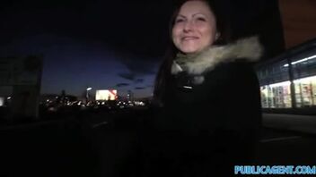 Explosive car sex with a naughty picked up whore