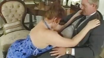 Chubby redhead with massive tits receive rough sex