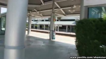 Sweet girlfriend amazes with passionate and wet fellatio