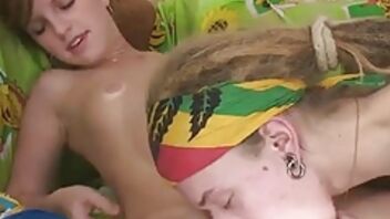 Young babe with small tits is deepthroating her lover's cock