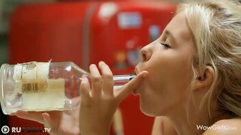 Wild and arousing masturbation session with cute blonde Monroe