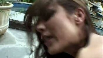 Stockings clad seductress Amy Anderssen fucks two guys