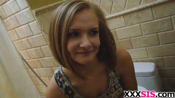 Stepbrother's cock is good and Angel Piaff wants it inside cunt