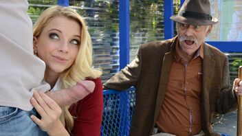 Riley Star in Bus Bench Biddie