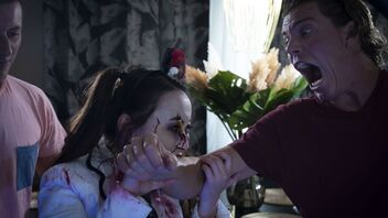 in Zombie teen Halloween double team