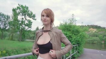 Ariela Donovan in Redhead fucked in a tunnel