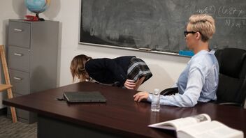 Ryan Keely, Carter Cruise in New reform school instructor Ryan Keely has met her match in sociopathic student Carter Cruise. Carter sniffs out weakness in her teacher, curvy MILF beauty Ryan, and plans to exploit it in any way she can