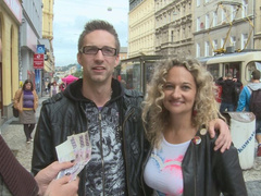 Slutty Czech MILF loves money and fucking in public
