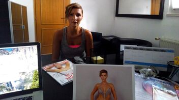 Sexy Gabriela is down for anything in exchange of help