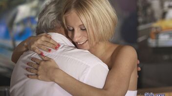 Paris Pink enjoys 69 and anal copulation with horny old guy