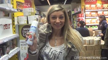 Noname in MILF having fun in public bathroom