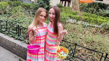 Alexa Flexy, Kate Quinn in Super Cute Cousins Kate and Alexa Have a Crazy Easter Egg Hunt