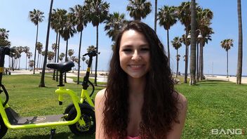 Liz Jordan in Liz Jordan Wears A G String Under Her Miniskirt And Flashes In Public