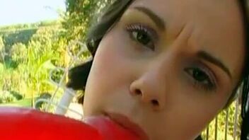 Kristen in OUTDOOR DILDOING AND HARD FUCK